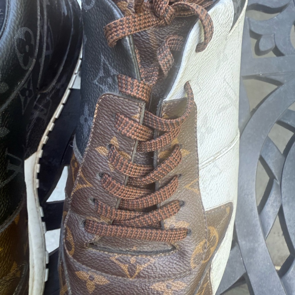 Louis Vuitton Tri coloured Monogrammed Runaway Sneakers - Size 11 - Picture 8 of 16